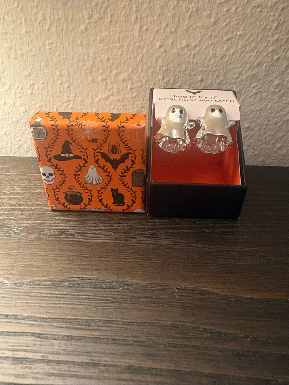 NEW True to Form Silver Ghost Earrings